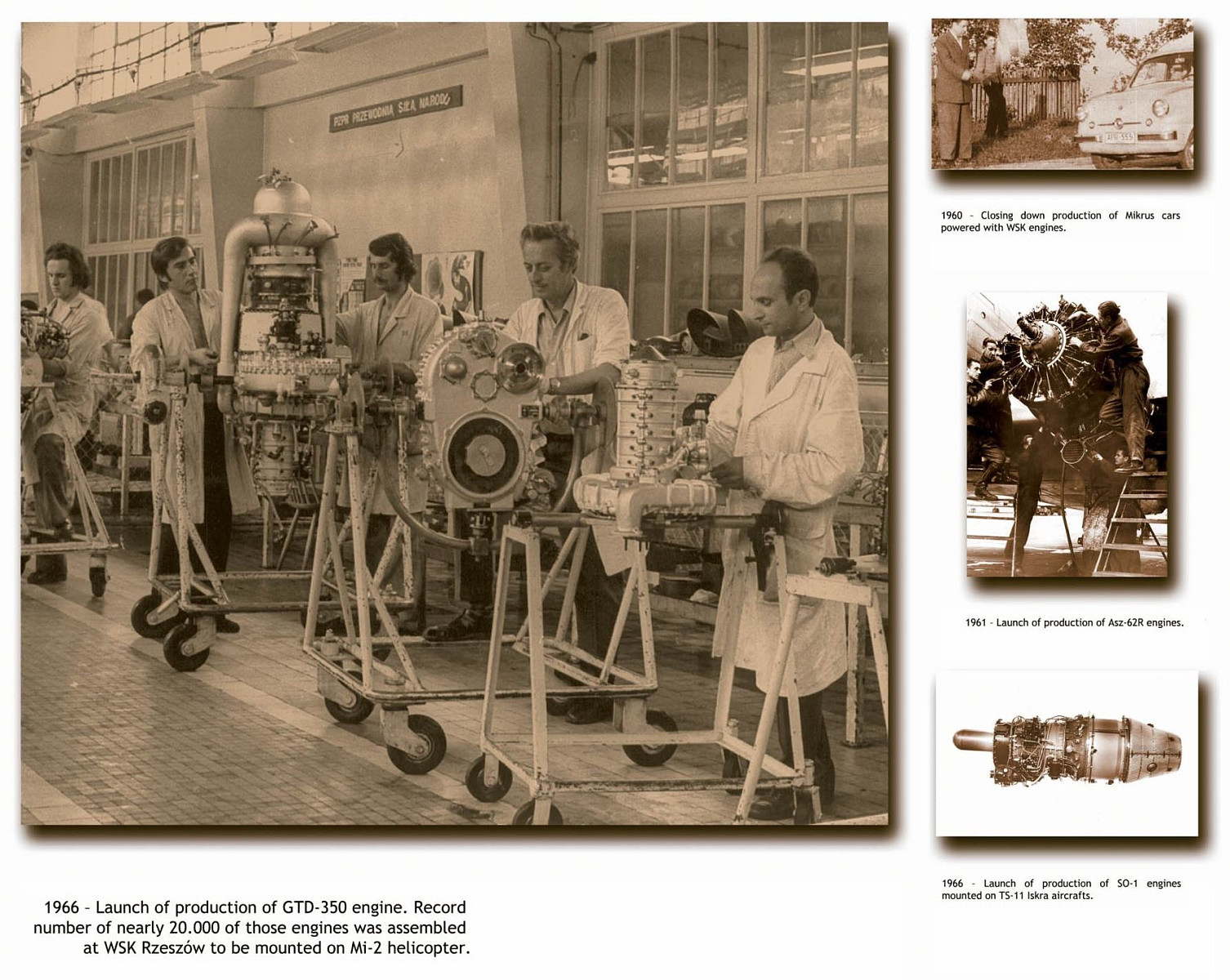 Production of GTD-350 engine